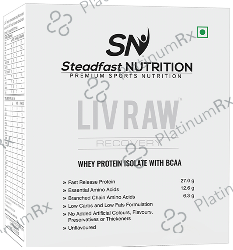 Steadfast Nutrition Liv Raw Recovery Sachet (30gm Each) Unflavored 30 Sachets