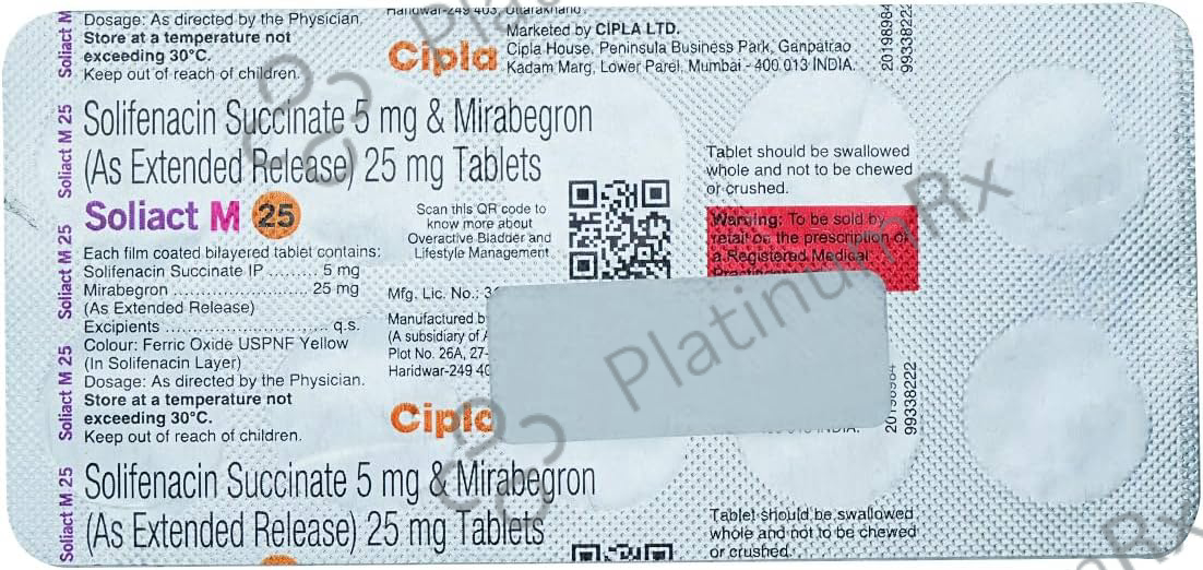 Soliact M 25/5mg Tablet 10s