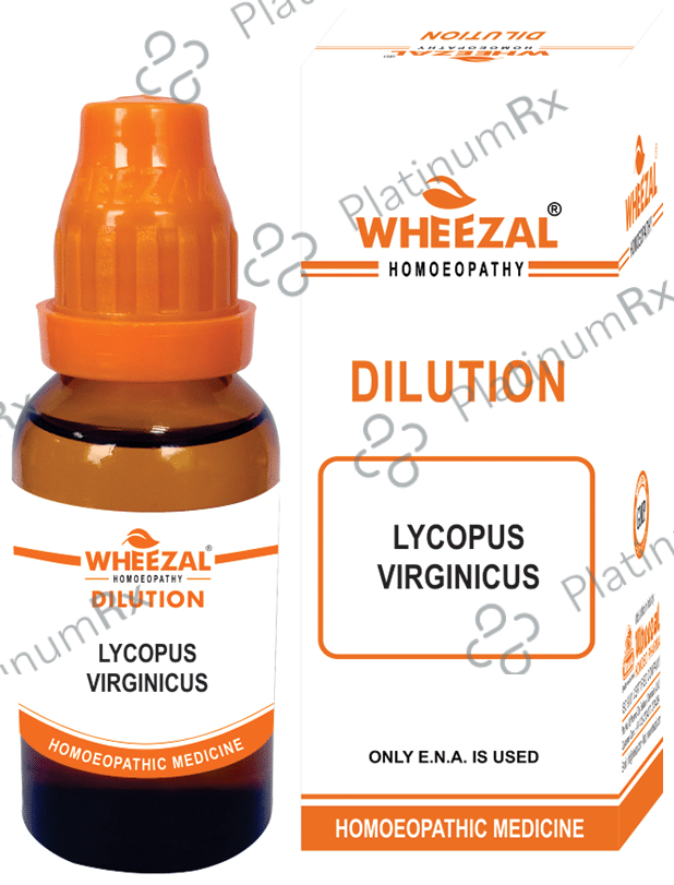 Wheezal Lycopus Virginicus Dilution 30