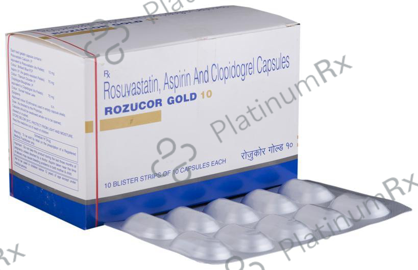 Rozucor Gold 10/75/75mg Capsule 10s