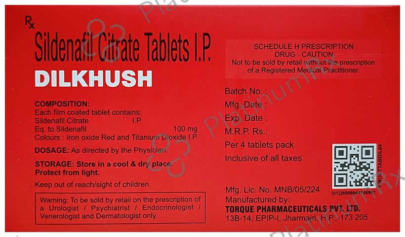 Dilkhush 100mg Tablet