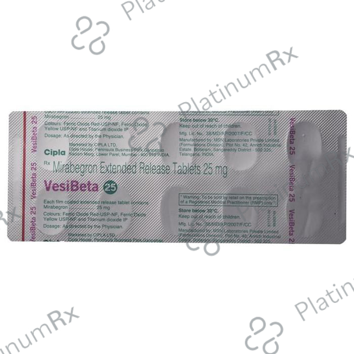 VesiBeta ER 25mg Tablet 10s
