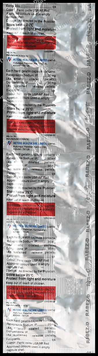 Rabez D 30 mg/20 mg Capsule