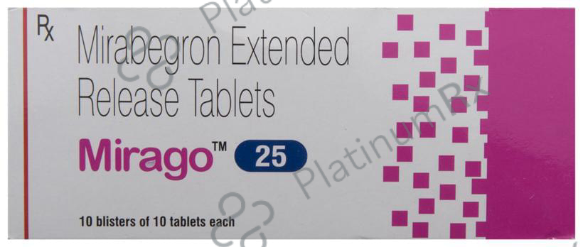 Mirago 25mg Tablet ER 10s