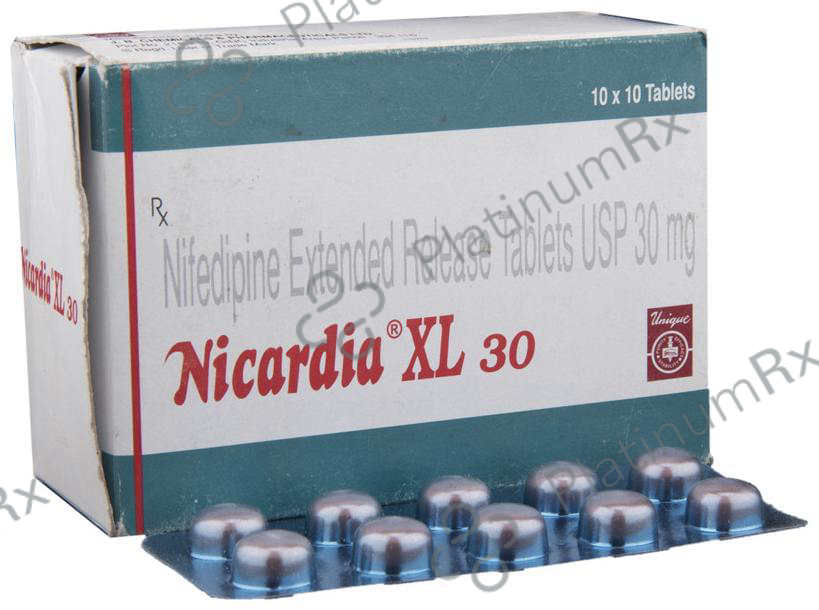 Nicardia XL 30 Tablet 10 Tablet ER