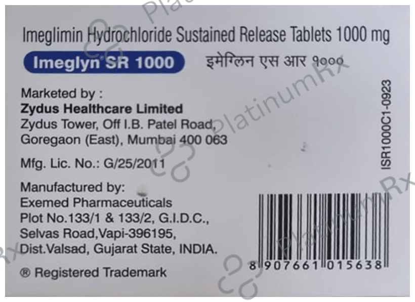 Imeglyn 1000mg Tablet SR 10s