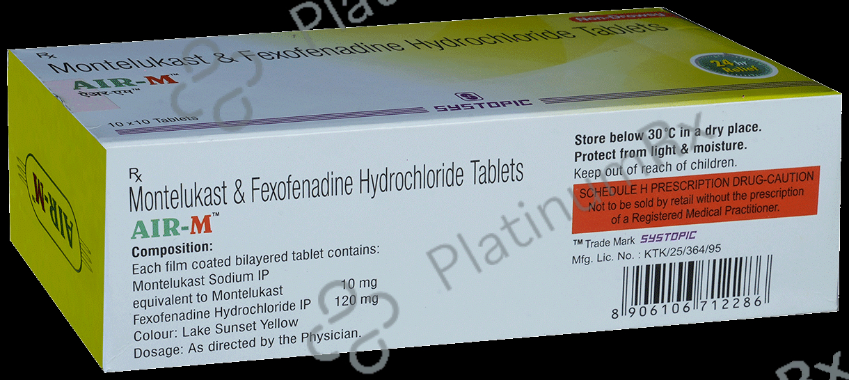 Air M 120/10mg Tablet 10s