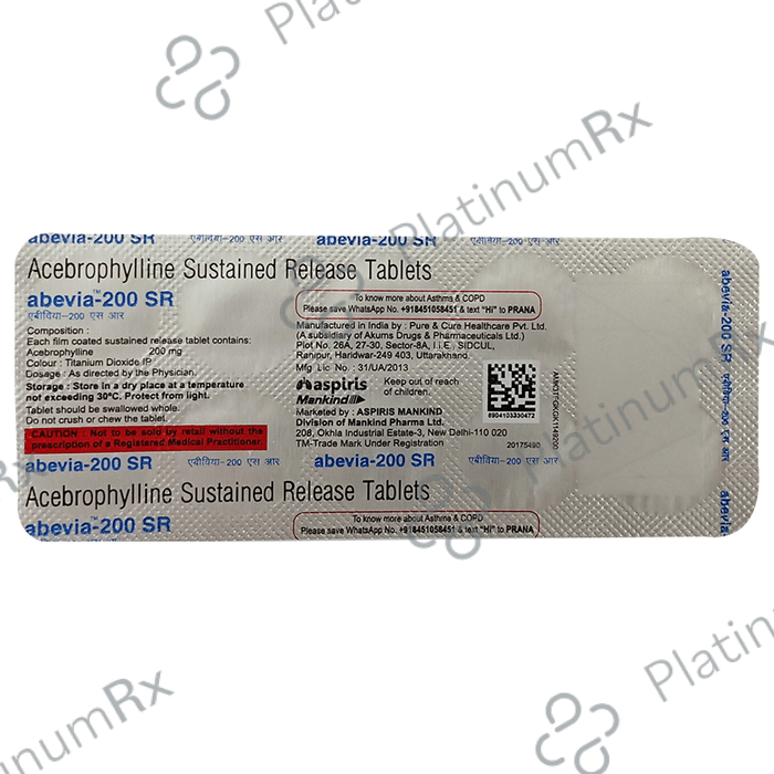 Abevia SR 200mg Tablet 10s