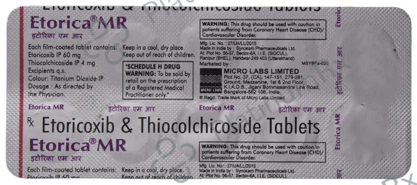 Etorica MR 60/4mg Tablet 10s