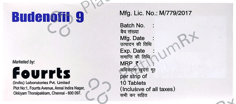 Budenofil 9mg Tablet CR 10s
