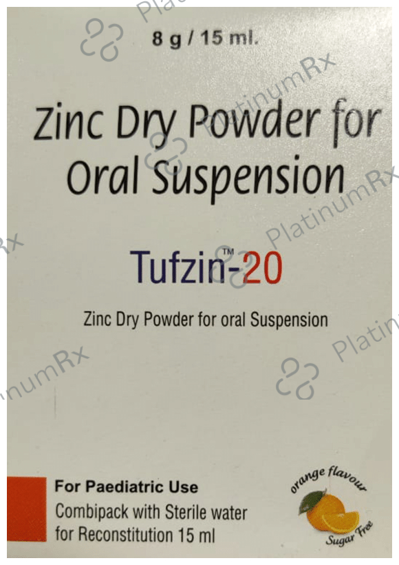 Tufzin 20 Oral Suspension Mango