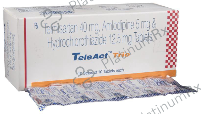 Teleact Trio 5/12.5/40mg Tablet 10s