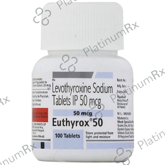 Euthyrox 50mcg Tablet 100s