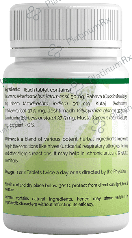 BVG Life Sciences Urtiment Manage Icthing & Eruptions Tablet 60 tablets