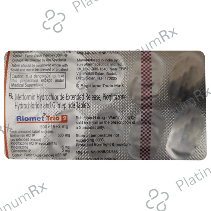 Riomet Trio 2 Tablet ER