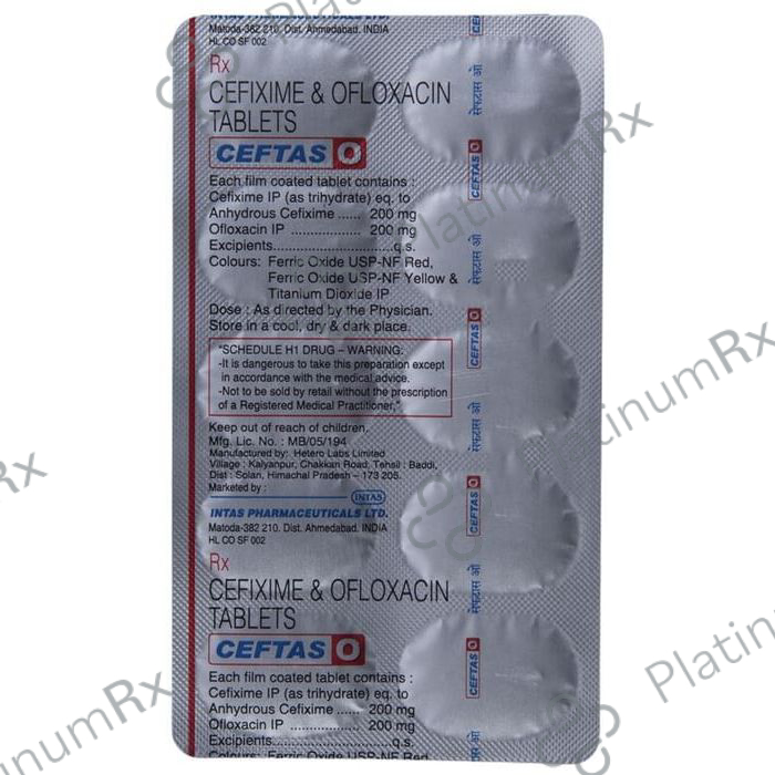 Ceftas O 200/200mg Tablet 10s