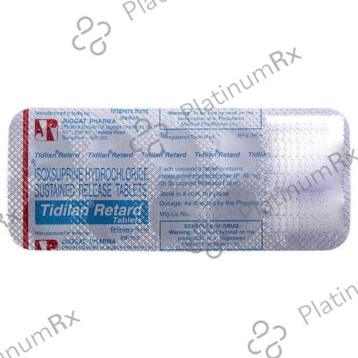 Tidilan Retard 40mg SR Tablet 10s