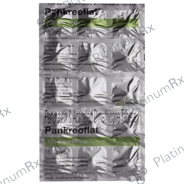 Pankreoflat 170/80mg Tablet 15s
