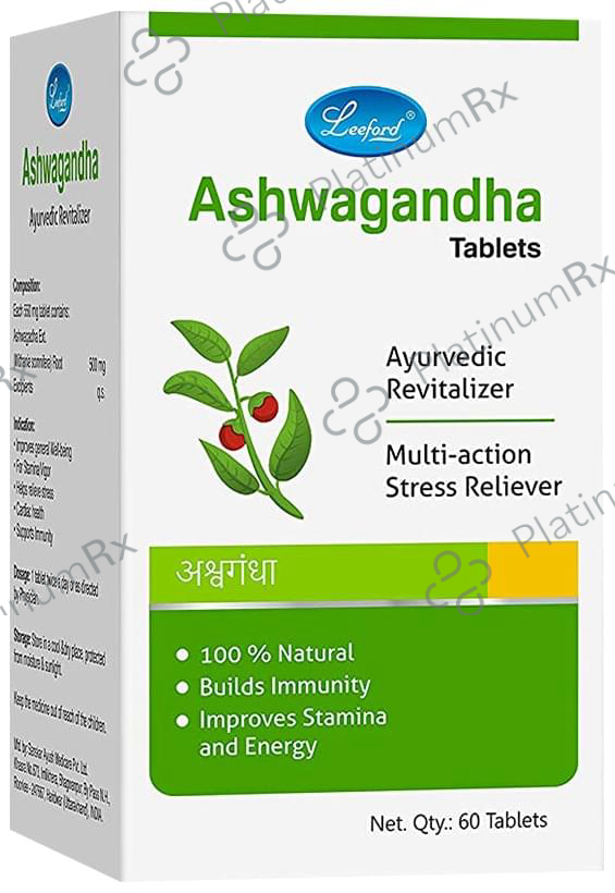 Leeford Ashwagandha Ayurvedic Tablet for Immunity, Stamina and Energy