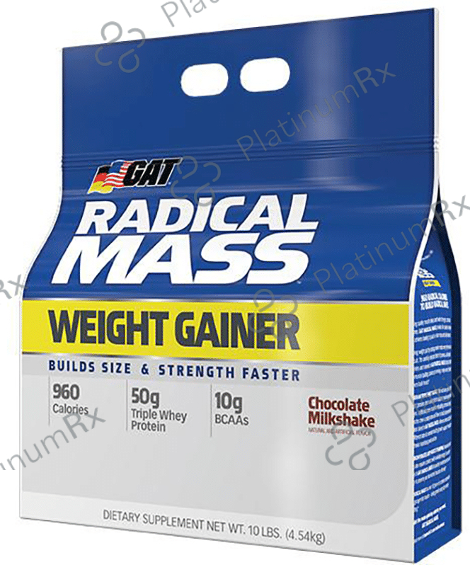 GAT Sport Radical Mass Weight Gainer Chocolate Milkshake