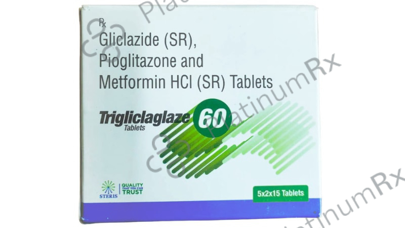 Trigliclaglaze 60/15/500mg Tab SR 15s