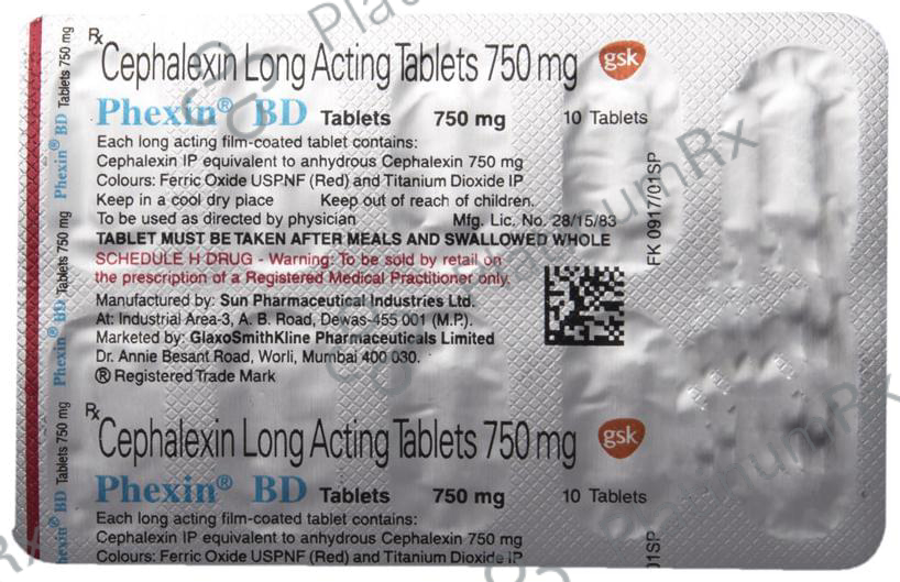 Phexin BD 750mg Tablet 10s