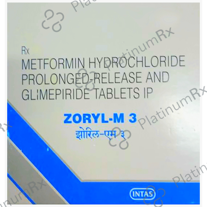 Zoryl M 3/500mg Tablet PR 15s