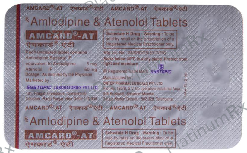 Amcard AT 5/50mg Tablet 15s
