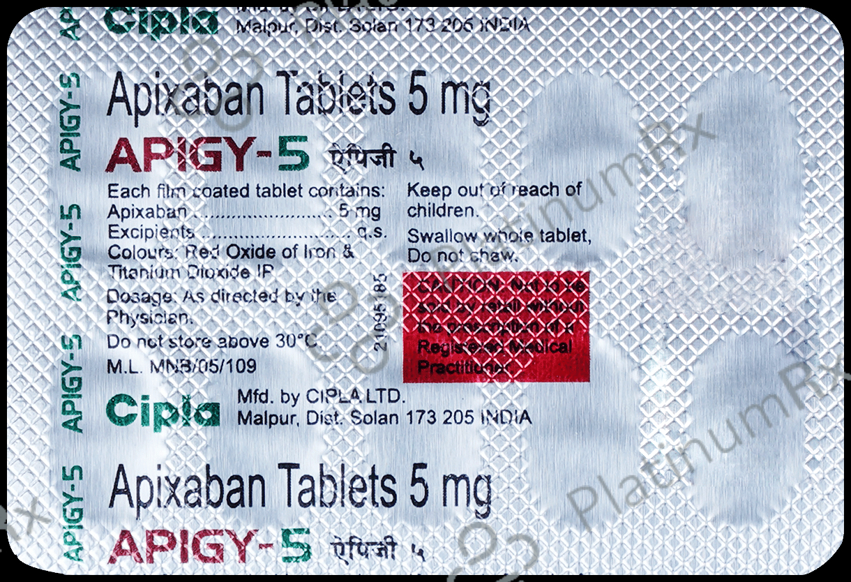 Apigy 5mg Tablet 10s