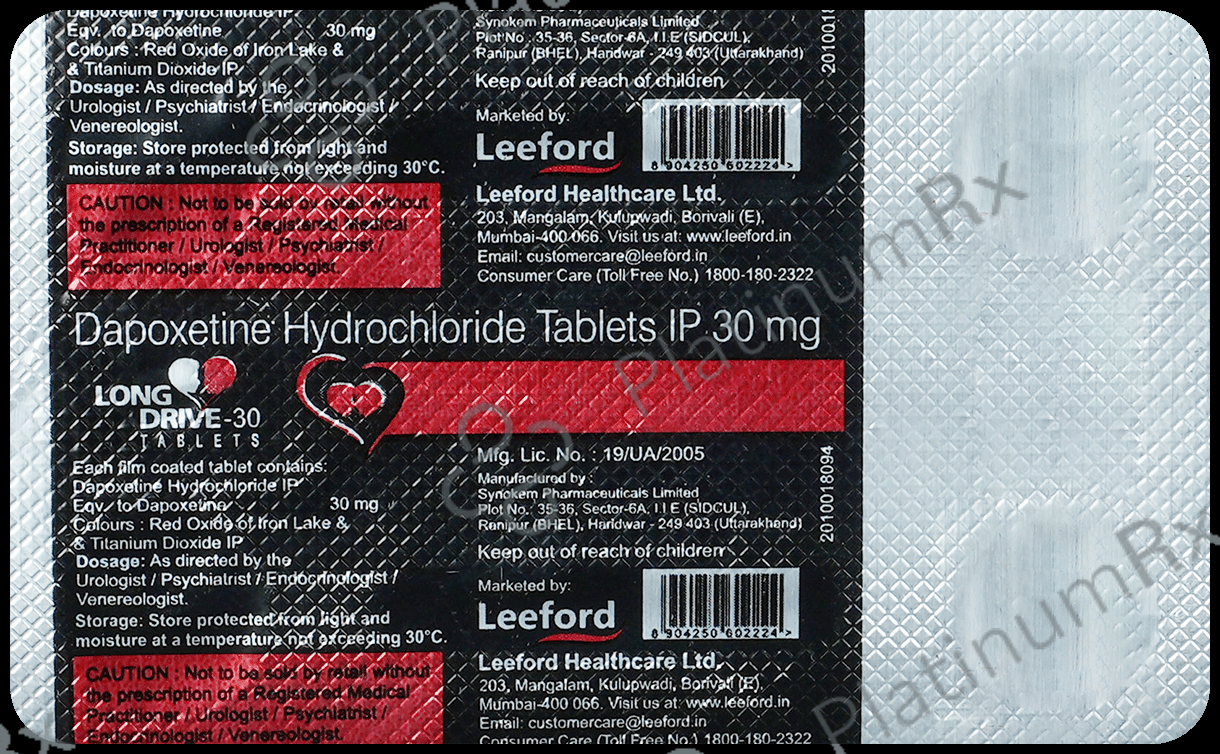Long Drive 30mg Tablet