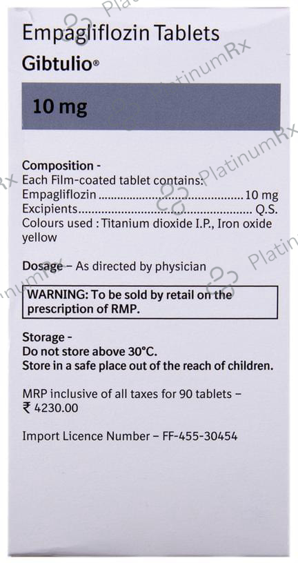 Gibtulio 10mg Tablet 10s