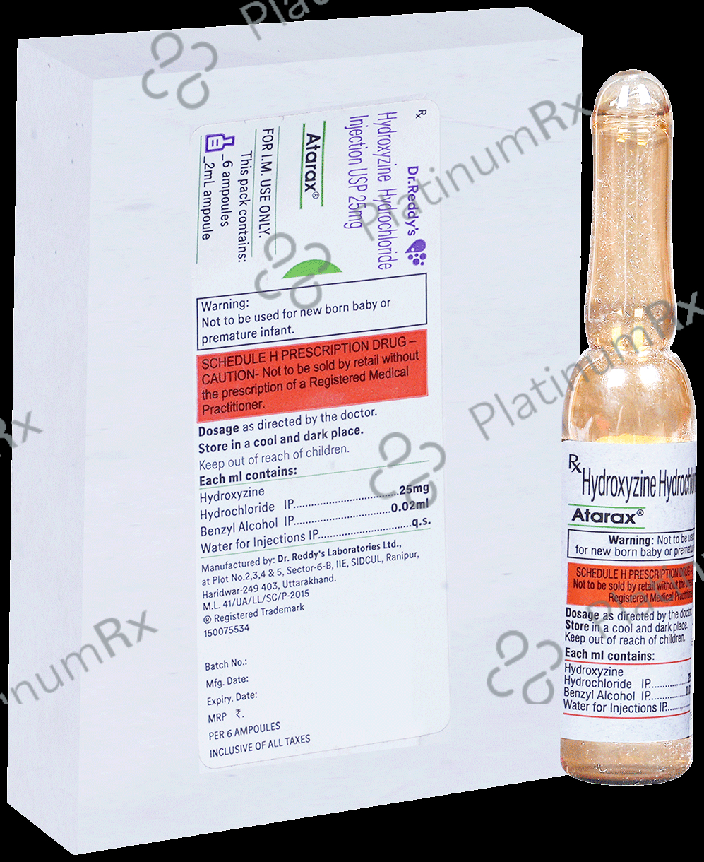 Atarax 25mg Injection 2ml