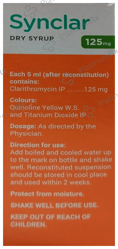 Synclar Paediatric Dry Syrup Banana