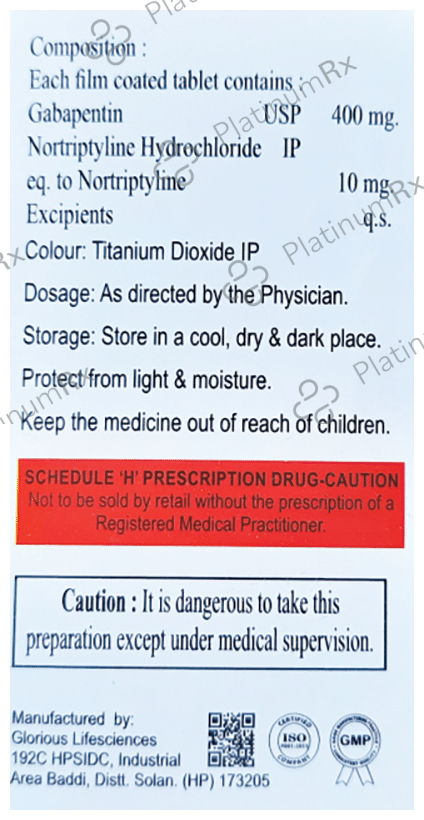 Gabspen-NT 400mg/10mg Tablet