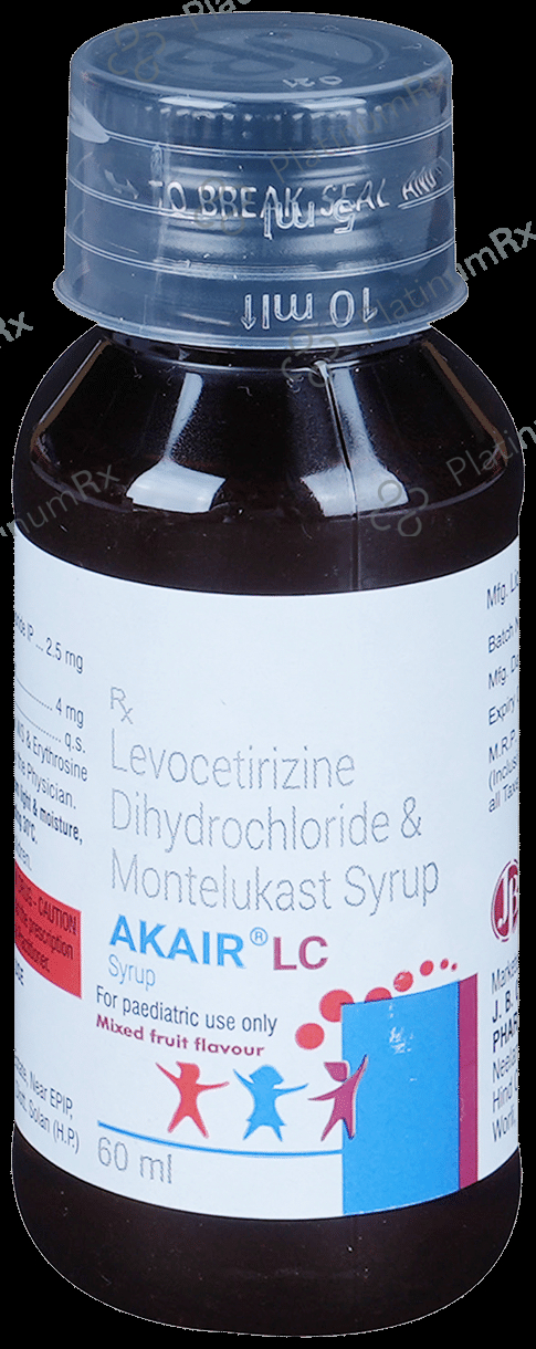 Akair LC 2.5/4mg Syrup 60ml