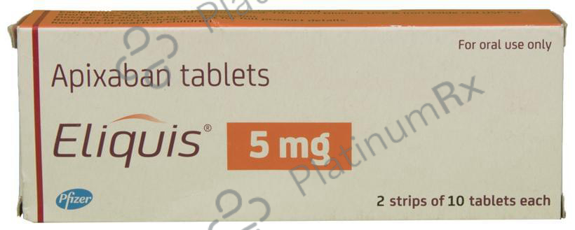 Eliquis 5mg Tablet 20 tablets