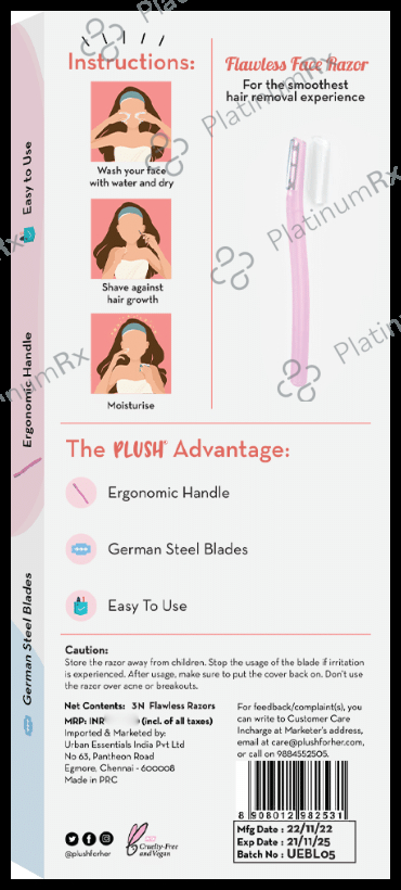 Plush Flawless Face Razor