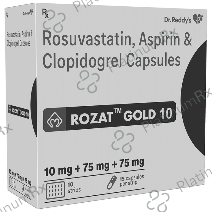 Rozat Gold 10/75/75mg Capsule 15s