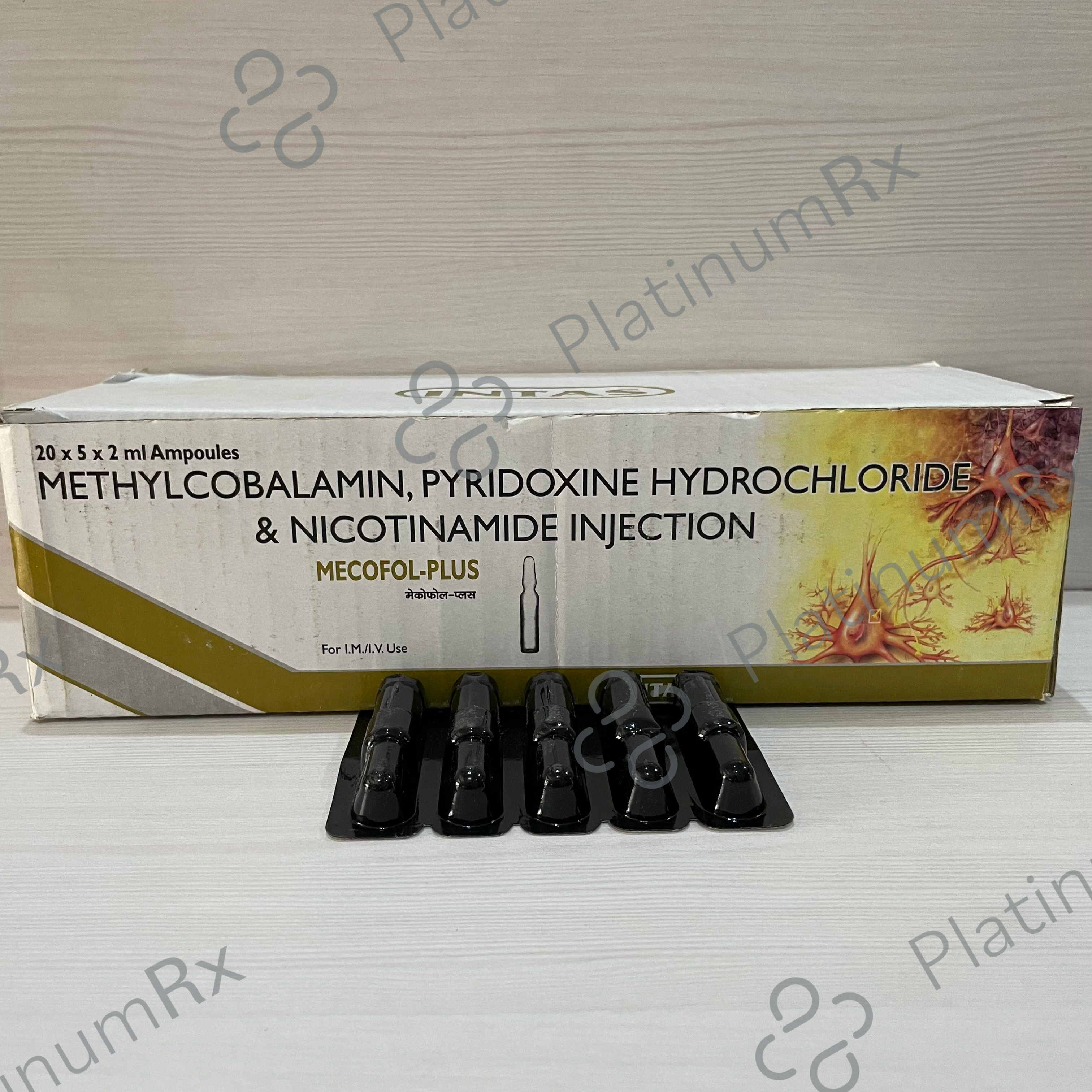 Mecofol Plus 1000mcg/100mg/100mg Inj 2ml