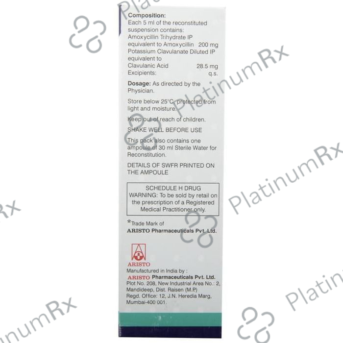Mega CV 228.5mg Dry Syrup 30ml