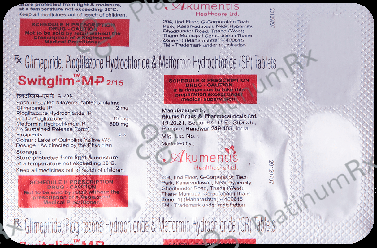 Switglim MP 2/500/15mg Tablet 10s