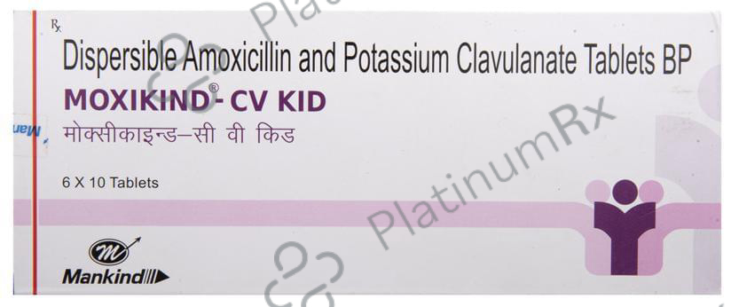 Moxikind CV Kid 200/28.5mg Tablet 10s