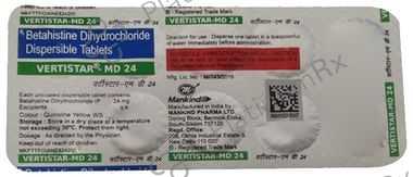 Vertistar MD 24mg Tablet 10s