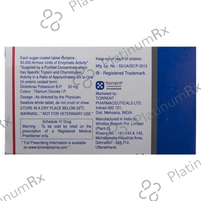 Chymoral Plus 50mg/50000IU Tablet 15s