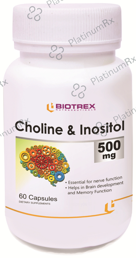 Biotrex Choline & Inositol 500mg Capsule