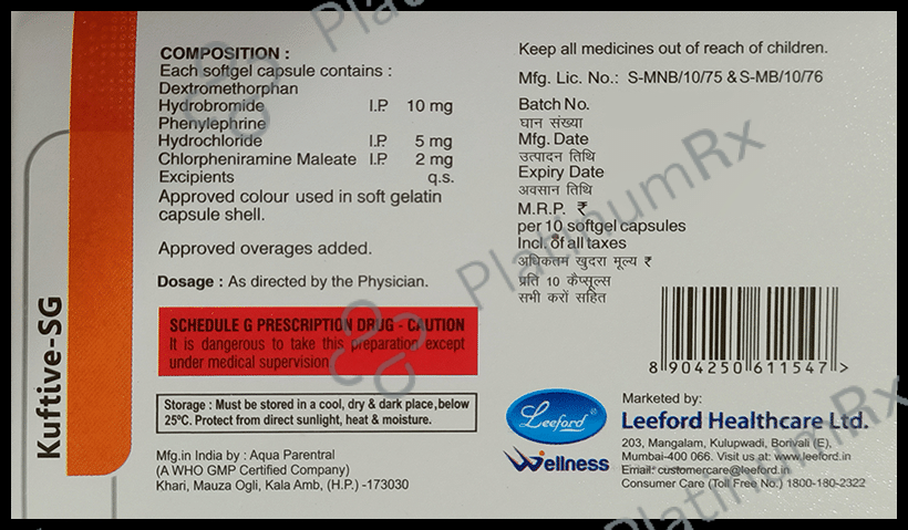 Kuftive-SG Soft Gelatin Capsule