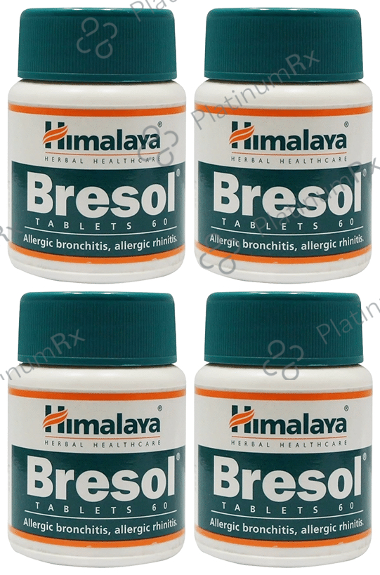 Himalaya Bresol Tablet (60 Each) 4 bottles