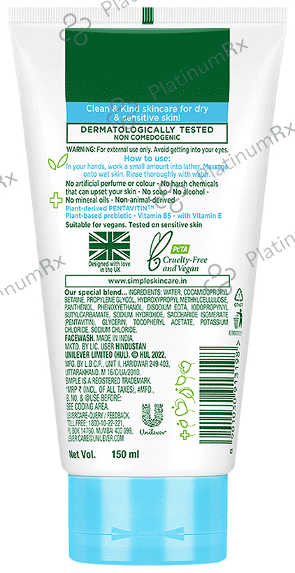 Simple Micellar Facial Gel Wash