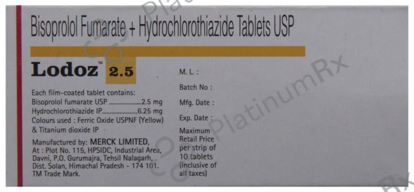 Lodoz 2.5/6.25mg Tablet 10s