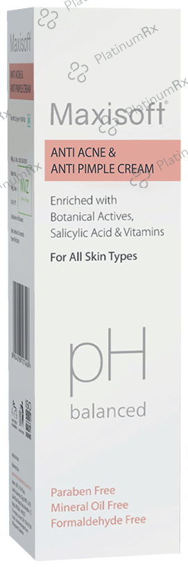 Maxisoft PH Balanced Anti Acne & Anti Pimple Cream (25gm Each) 1 Tube